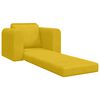 vidaXL Sof&aacute; cama Amarillo 98 x 71 x 83 cm Terciopelo