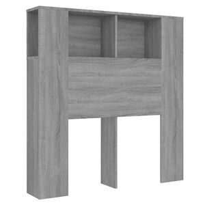 vidaXL Mueble cabecero gris Sonoma 100x18,5x102,5 cm