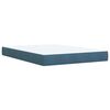 vidaXL Cama box spring con colch&oacute;n terciopelo azul oscuro 140x200 cm