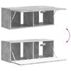 vidaXL Conjunto de mueble de TV 4 pcs Gris Concreto