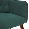 vidaXL Sill&oacute;n de relax de terciopelo verde oscuro
