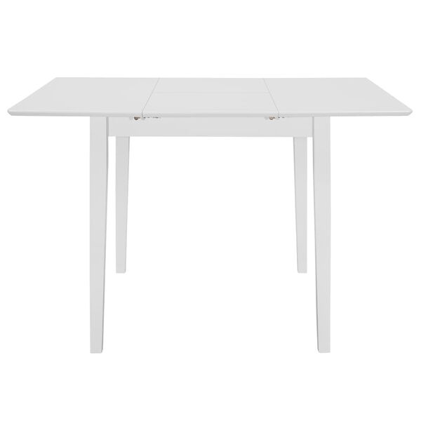 vidaXL Juego de muebles de comedor 3 piezas MDF blanco