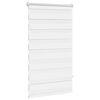 vidaXL Estor cebra 70,9x120 cm Tejido Ancho 66,7 cm Blanco
