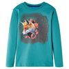vidaXL Camiseta infantil de manga larga aguamarina oscuro 104