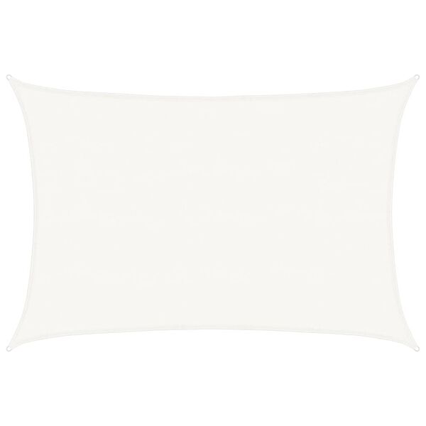 vidaXL Toldo de vela blanco HDPE 160 g/m&sup2; 5x6 m