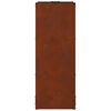 vidaXL Le&ntilde;ero 40x30x80 cm acero corten