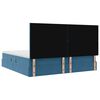 vidaXL Cama con almacenamiento y LED con LED Azul Oscuro 200 x 200 cm