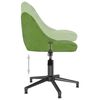 vidaXL Silla de comedor giratoria de terciopelo verde claro