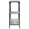 vidaXL Mesa consola madera de ingenier&iacute;a gris Sonoma 88,5x30x75 cm