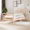 vidaXL Estructura de cama sin colchón madera maciza 100x200 cm