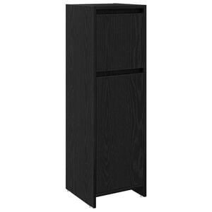 vidaXL Gabinete de Ba&ntilde;o con caj&oacute;n Roble Negro 30 x 30 x 95 cm