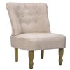 vidaXL Sill&oacute;n de estilo franc&eacute;s de tela color crema