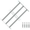 vidaXL Reja de seguridad ajustable ventana con 3 barras 500-650 mm