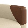 vidaXL Sill&oacute;n reclinable de tela crema