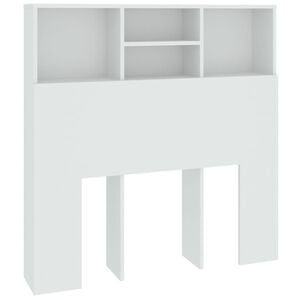 vidaXL Mueble cabecero blanco 100x19x103,5 cm