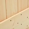 vidaXL Puerta corredera con herrajes madera maciza de pino 100x210 cm