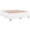 vidaXL Estructura de cama sin colch&oacute;n cuero sint&eacute;tico blanco 180x200cm