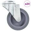 vidaXL Ruedas giratorias con agujero pasador 24 unidades 75 mm