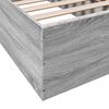 vidaXL Estructura de cama madera de ingenier&iacute;a gris Sonoma 90x190 cm