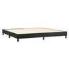 vidaXL Cama box spring colch&oacute;n y LED cuero sint&eacute;tico negro 200x200 cm