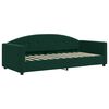 vidaXL Sof&aacute; cama nido con colch&oacute;n terciopelo verde oscuro 90x200 cm