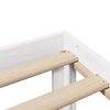 vidaXL Estructura de cama con cabecero madera pino blanco 75x190 cm