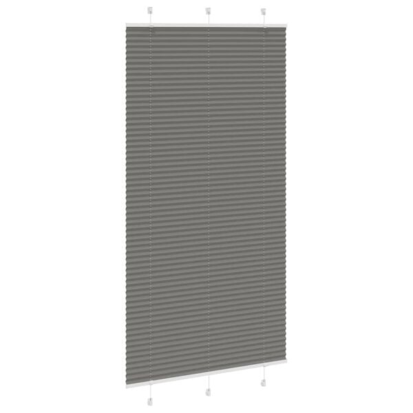 vidaXL Estor Plisado Antracita 105x200 cm Tela Ancho 104,4cm Poli&eacute;ster