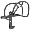 vidaXL Soporte de bridas de pared de hierro negro