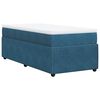 vidaXL Cama box spring con colch&oacute;n terciopelo azul oscuro 90x190 cm