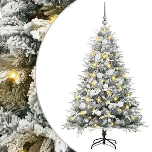 vidaXL &Aacute;rbol de Navidad Artificial Pre-iluminado con Juego de Bolas