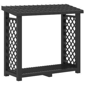 vidaXL Estante para le&ntilde;a 114 x 46 x 101 cm PP Gris antracita