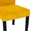 vidaXL Sillas de comedor 4 unidades terciopelo amarillo