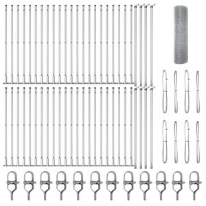 vidaXL Poste de Valla Plateado