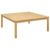 vidaXL Mesa de Caf&eacute; Acacia clara 110 x 110 x 45 cm