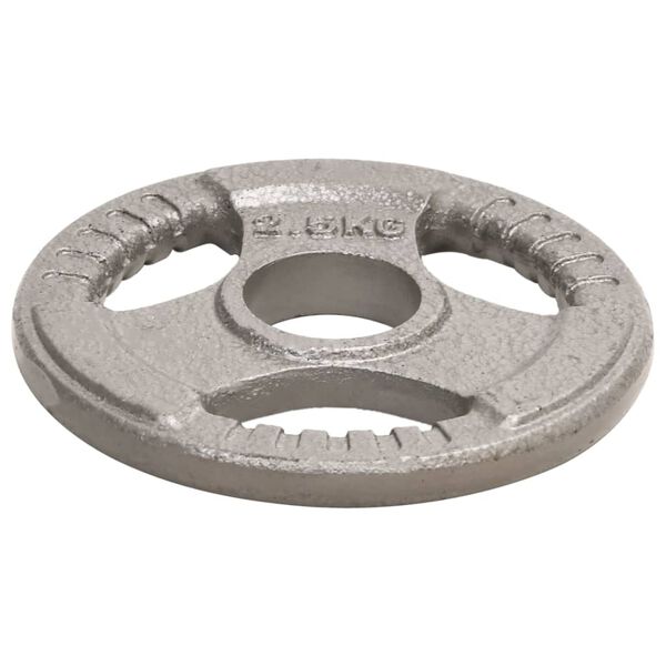 vidaXL Discos de pesas ol&iacute;mpicas 4 uds hierro fundido 10 kg