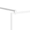 vidaXL Mampara de ducha accesible vidrio ESG blanco 90x195 cm