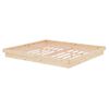 vidaXL Estructura de cama doble sin colch&oacute;n madera maciza