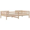 vidaXL Estructura de cama sin colch&oacute;n madera maciza de pino 100x200 cm