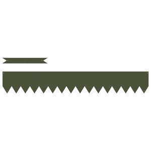 vidaXL Borde de C&eacute;sped 10 pcs Verde Oliva 100 x 0.05 x 20 cm