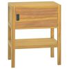 vidaXL Armario de ba&ntilde;o madera maciza de teca 60x40x75 cm