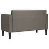 vidaXL Sof&aacute; Loveseat gris claro 109 cm tejido de pana