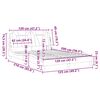 vidaXL Estructura de cama Viana sin colch&oacute;n cuero sint&eacute;tico blanco 120x200cm