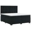 vidaXL Cama box spring con colch&oacute;n Negro 200 x 200 cm Terciopelo