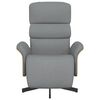 vidaXL Sill&oacute;n reclinable con reposapi&eacute;s tela gris claro