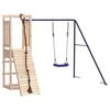 vidaXL Parque infantil de exterior madera maciza de pino