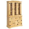 vidaXL Aparador Corona madera maciza pino mexicano 112x43x191,5 cm