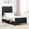 vidaXL Cama tipo Box Spring con cabecera Negro 90 x 190 cm Terciopelo