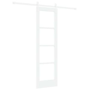 vidaXL Puerta Corredera 61 x 198,5 cm Madera de pino maciza y vidrio