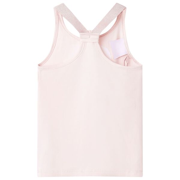 Camiseta de tirantes infantil rosa suave 128
