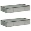 vidaXL Caja de almacenamiento con ventana superior transparente 2 uds.